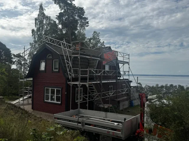 Sista förberedelsen inför "starten" nästa vecka. Nu är vi redo. #svärtinge #takbyte